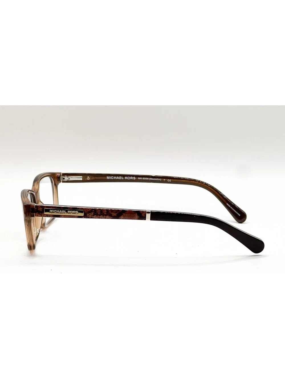Michael Kors MK 8006 3011 Brown Rectangle Authentic Eyeglass Frames 52-16
